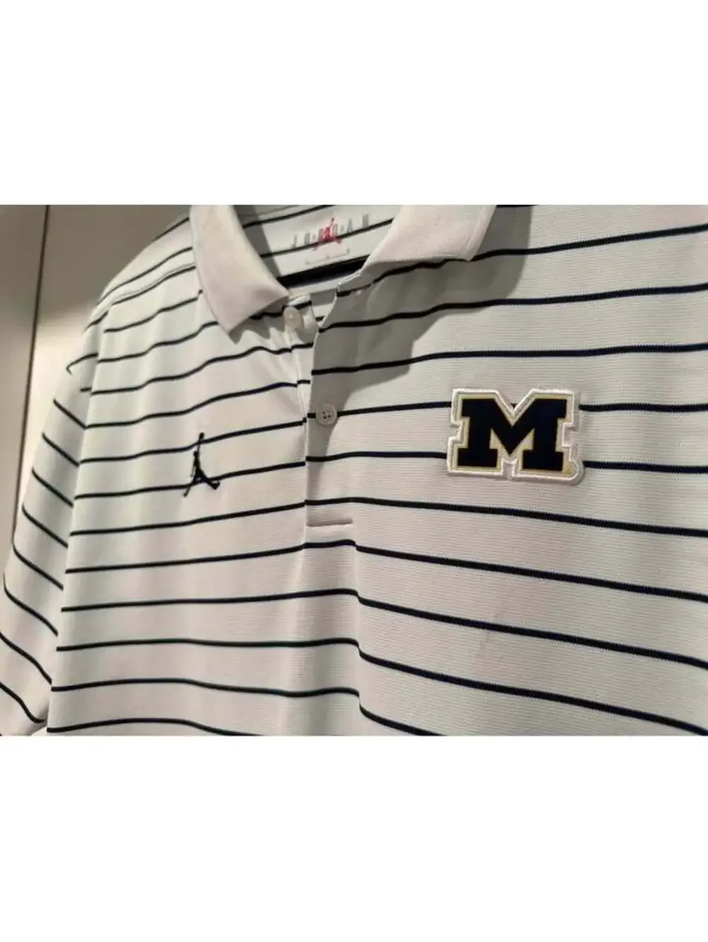 Team Issued On-Field Michigan Wolverines Jordan Coaches Sideline Polo Mens Large